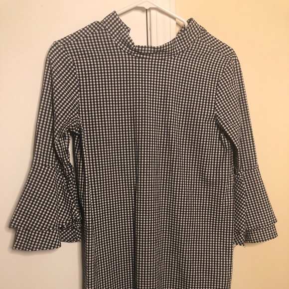 Boutique Checkered Dress SMALL - Picture 2 of 5